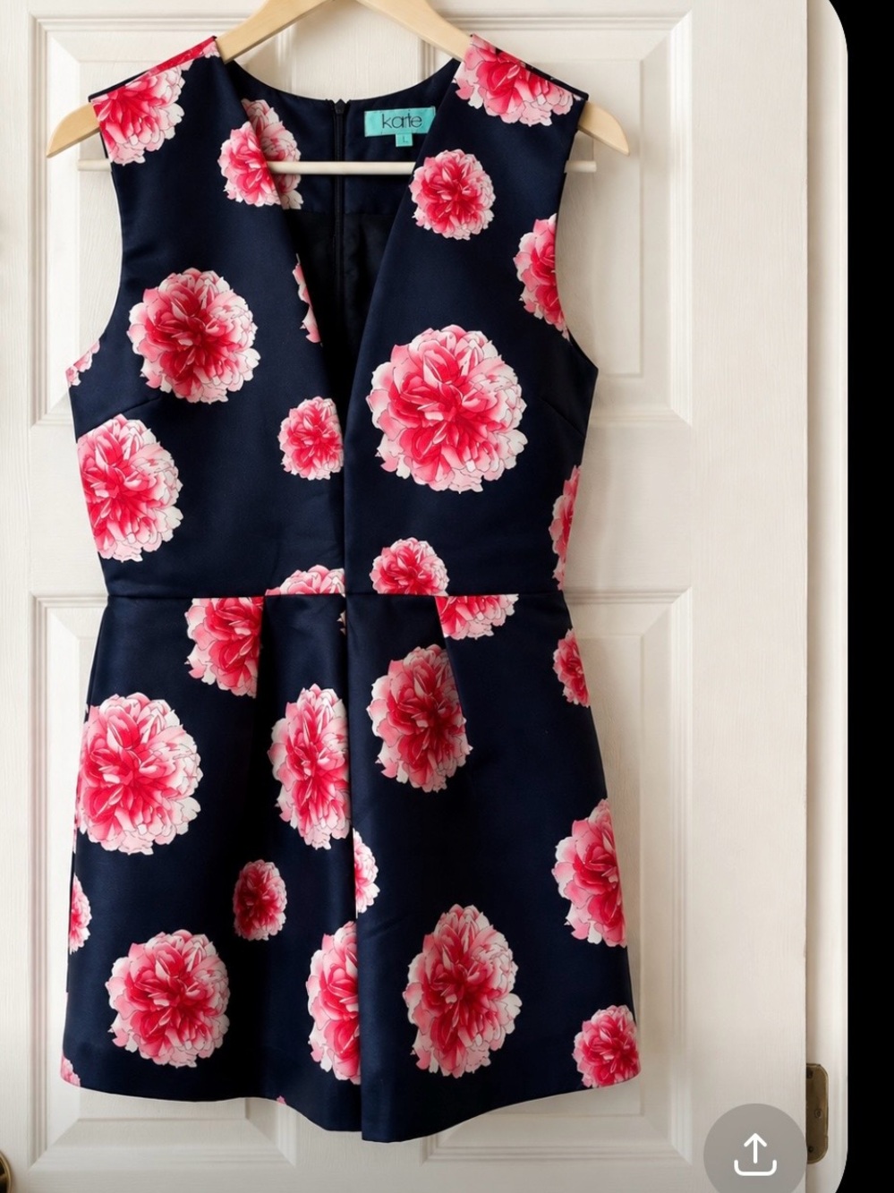Karlie Navy Floral Sleeveless Romper